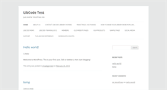 Desktop Screenshot of libcodetest.com