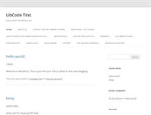 Tablet Screenshot of libcodetest.com